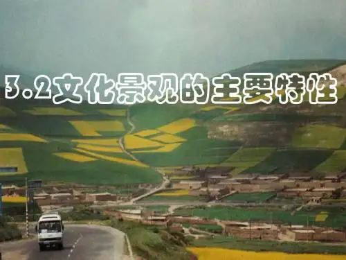 【地理】大纲版高二上 文化景观的主要特性  文化景观与环境(课件)
