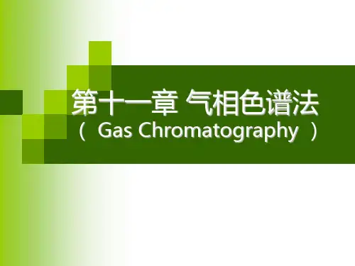 第十一章 气相色谱法