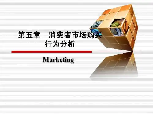 第五章 消费者市场和购买行为分析