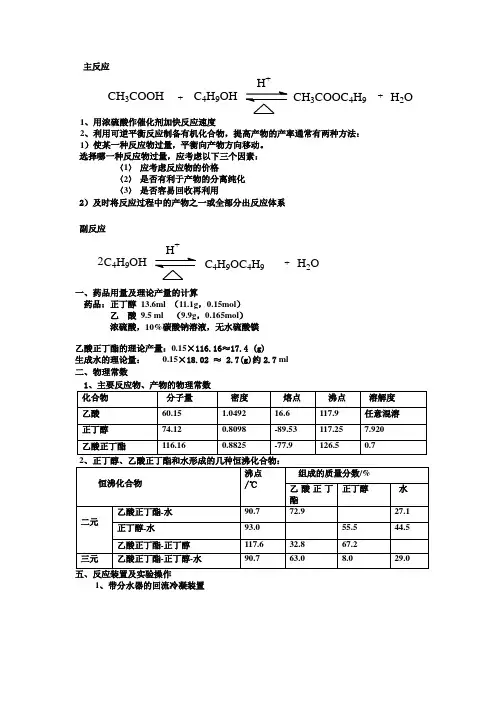 3_乙酸正丁酯的制备