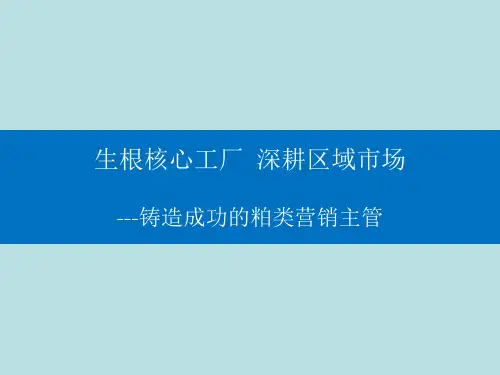 如何铸造成功的粕类营销主管(PPT 49页)
