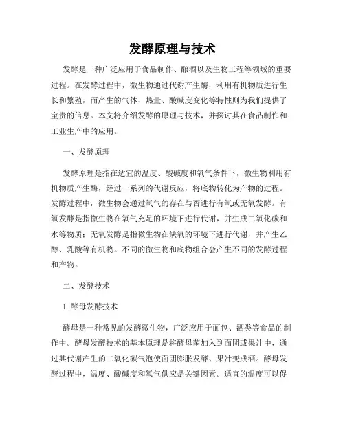 发酵原理与技术
