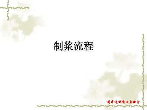 制浆流程ppt课件