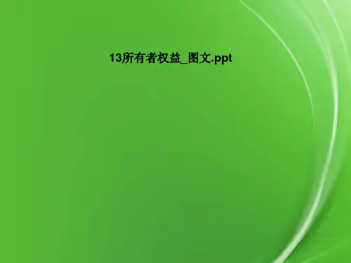 13所有者权益-图文