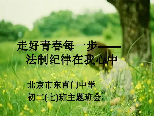 走好青春每一步——初二七班主题班会