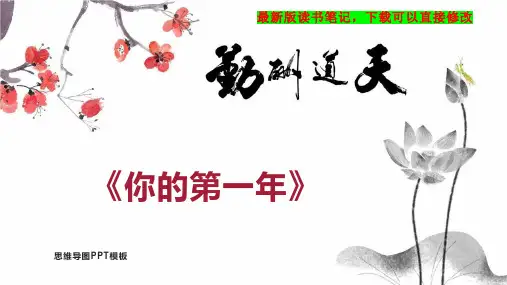 《你的第一年》读书笔记PPT模板思维导图下载