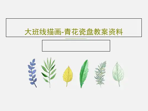 大班线描画-青花瓷盘教案资料共18页文档