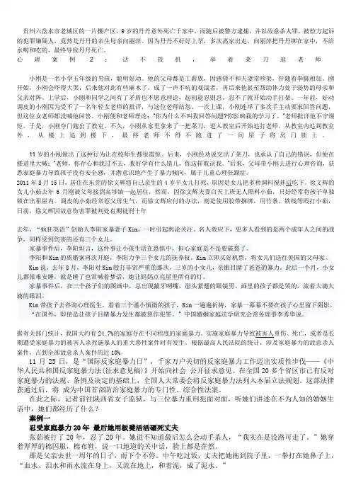 家暴案例