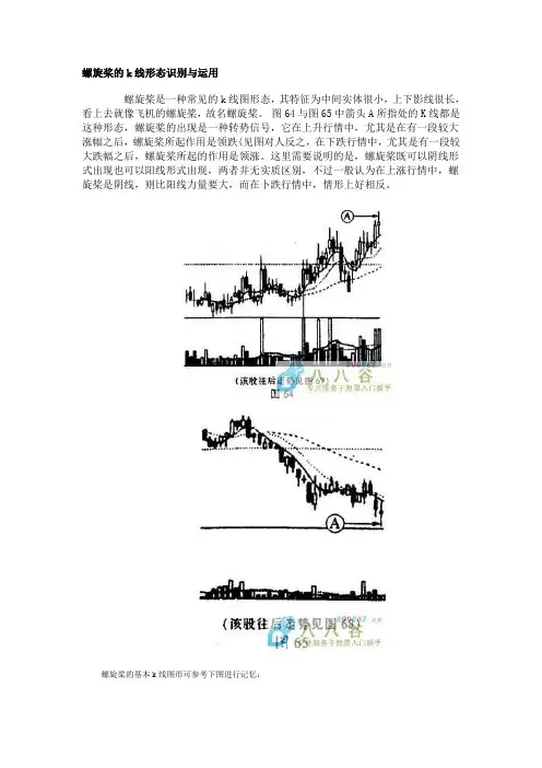 螺旋桨的k线形态识别与运用