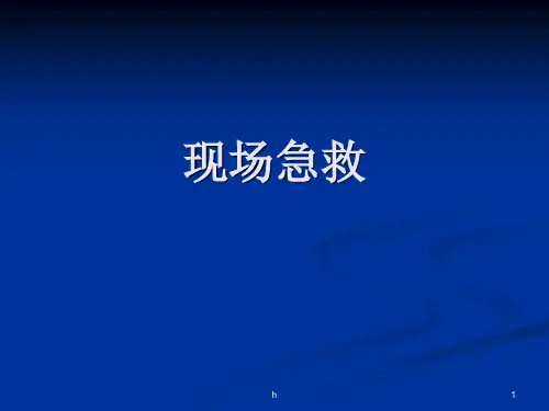 现场急救培训课件