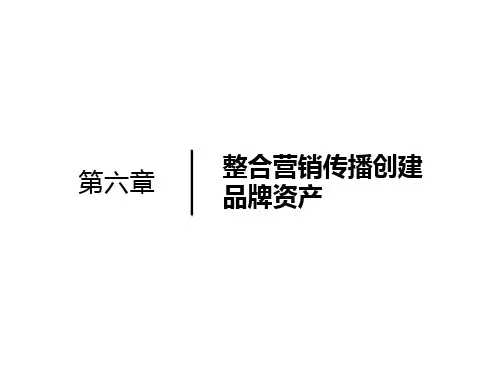 战略品牌管理中国版PPT第六章_整合营销传播创建品牌资产