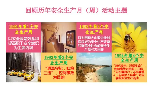 回顾历年安全月活动主题