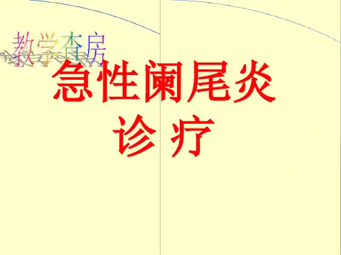 阑尾炎教学查房最新PPT课件