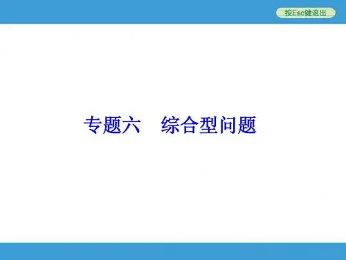 2014中考复习备战策略第二部分专题六_综合型问题