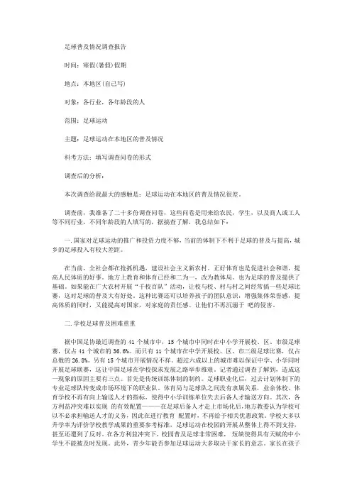 高中生社会实践调查报告范文【精选】