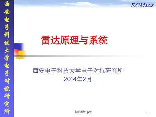 《雷达原理与系统》PPT课件