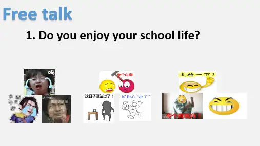 高教版中职英语(2021)基础模块1第4单元《School+Life+Warming+Up》课件