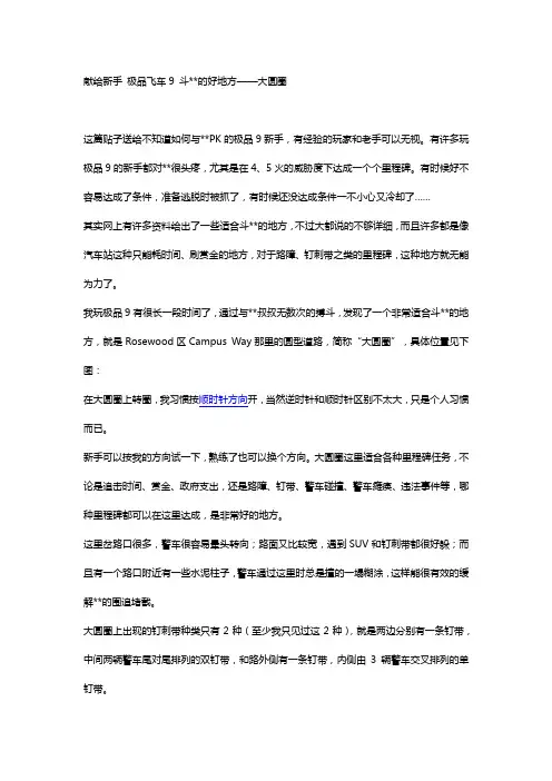 极品飞车9 斗警察的好地方——大圆圈