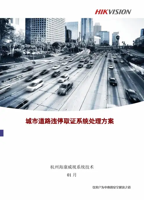海康违停抓拍系统专项方案