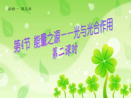 人教版生物必修一5.4.2《光合作用的原理和应用》课件(共34张PPT)