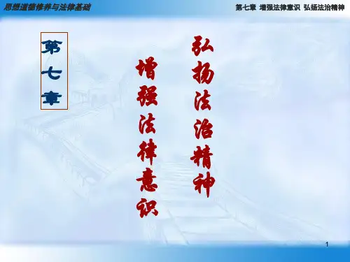 第七章增强法律意识(内招)