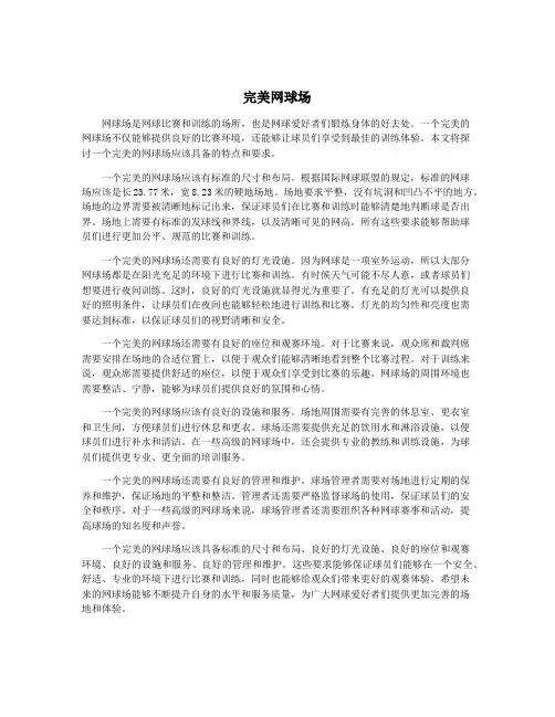 完美网球场