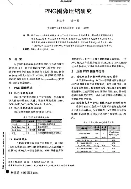 PNG图像压缩研究