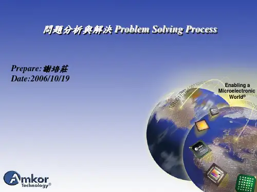 问题分析与解决(Problem Solving Process)