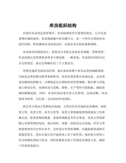 库房组织结构