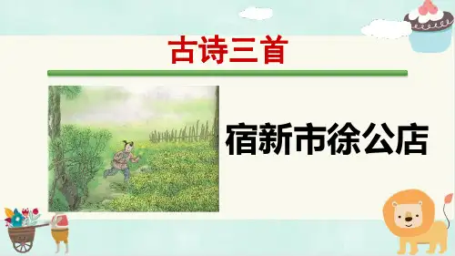 《古诗三首宿新市徐公店 四时田园杂兴 清平乐村居》部编版四年级语文下册优秀课件