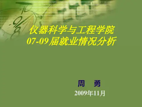 东南大学仪器科学与工程学院就业情况(本科硕士博士07-09年)(精)