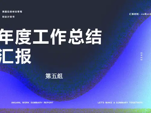 草莓创业计划书PPT