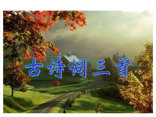 人教版五年级下册第五课古诗词三首精品PPT课件