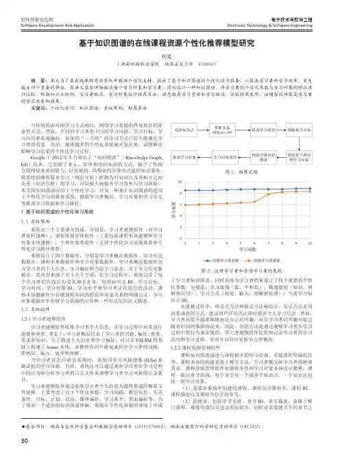 基于知识图谱的在线课程资源个性化推荐模型研究