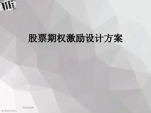 股票期权激励设计方案