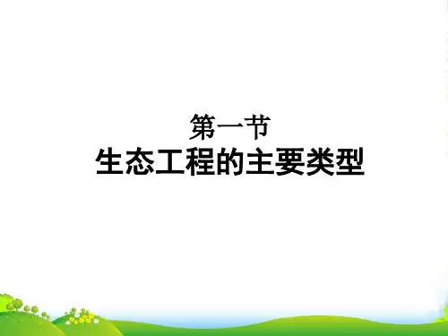 高中生物《生态工程的主要类型》课件1 浙教选修3