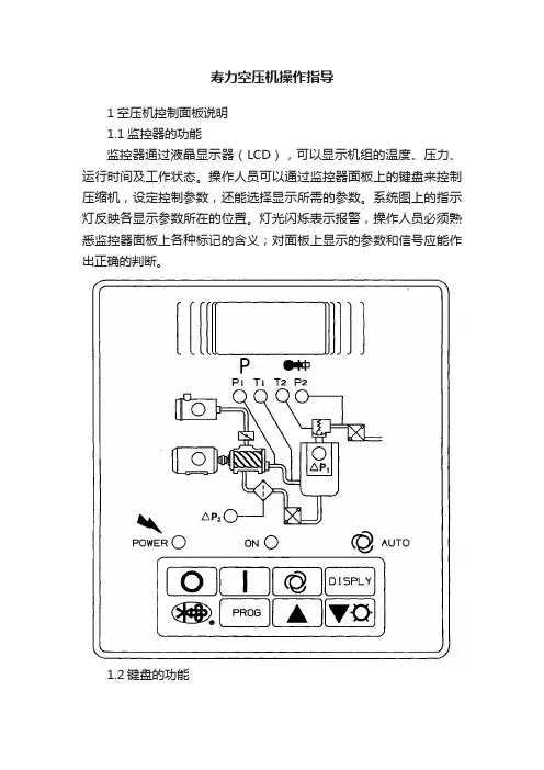 寿力空压机操作指导