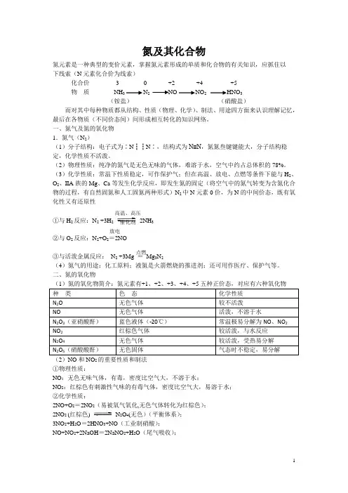 氮及其化合物