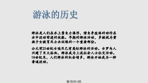 游泳安全小知识PPT课件