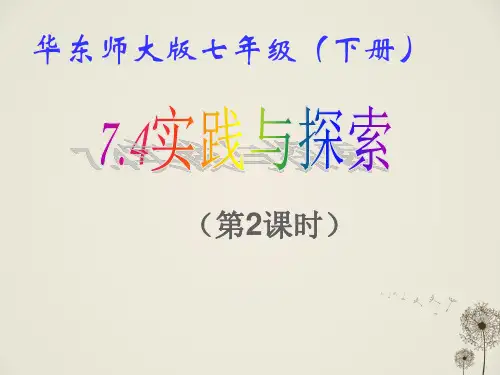 实践与探索PPT课件(华师大版)