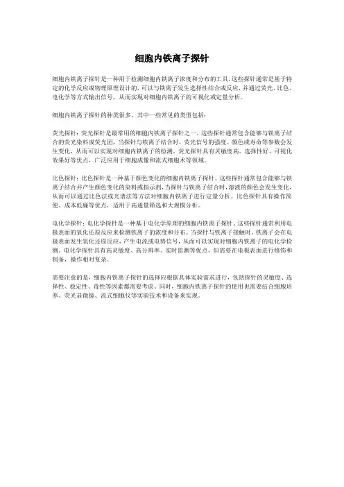 细胞内铁离子探针