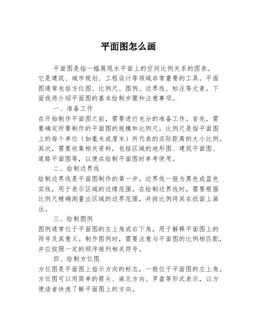 平面图怎么画