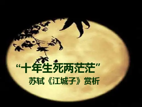 江城子_十年生死两茫茫[1]优秀课件