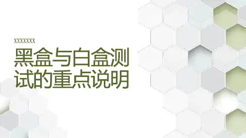 黑盒与白盒测试的重点说明_实用模板