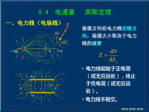 大学物理5-4 电通量 高斯定理