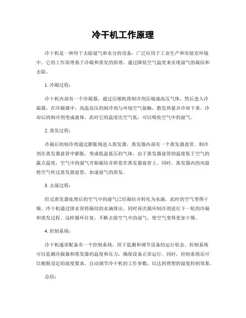 冷干机工作原理