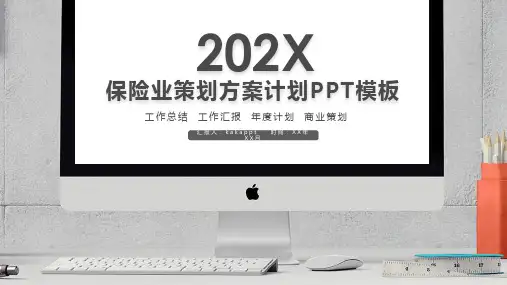 保险业策划方案计划PPT模板