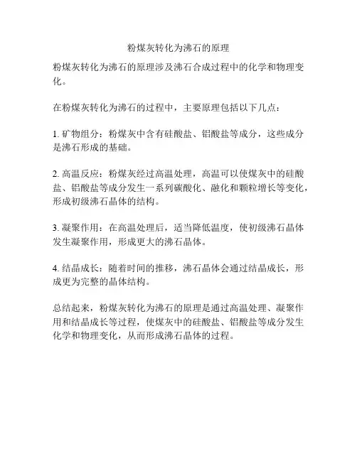 粉煤灰转化为沸石的原理