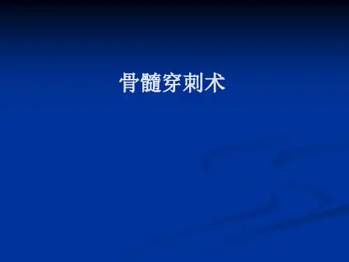 骨髓穿刺术教材[教学]
