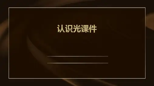 认识光课件